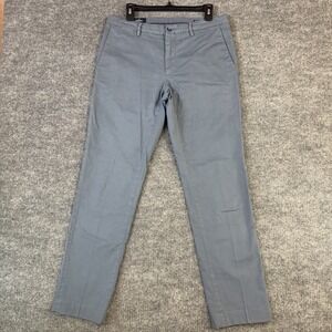 Mason's New York Pants Mens 48 Blue Gray Cotton Stretch Chino Regular Fit 34x31